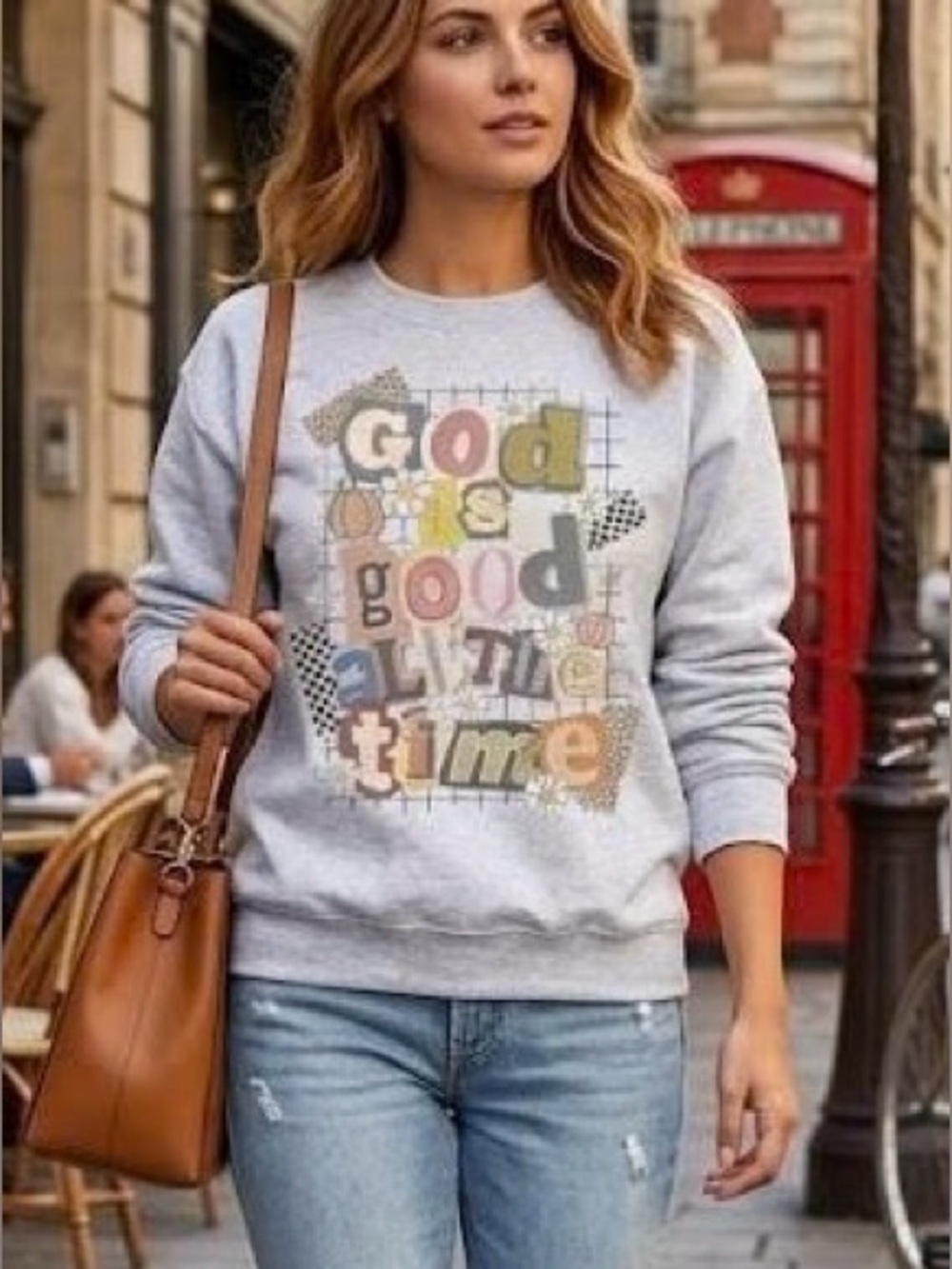 God Is Good All The Time Crewneck Sweatshirt Christian Fall Graphic Pullover